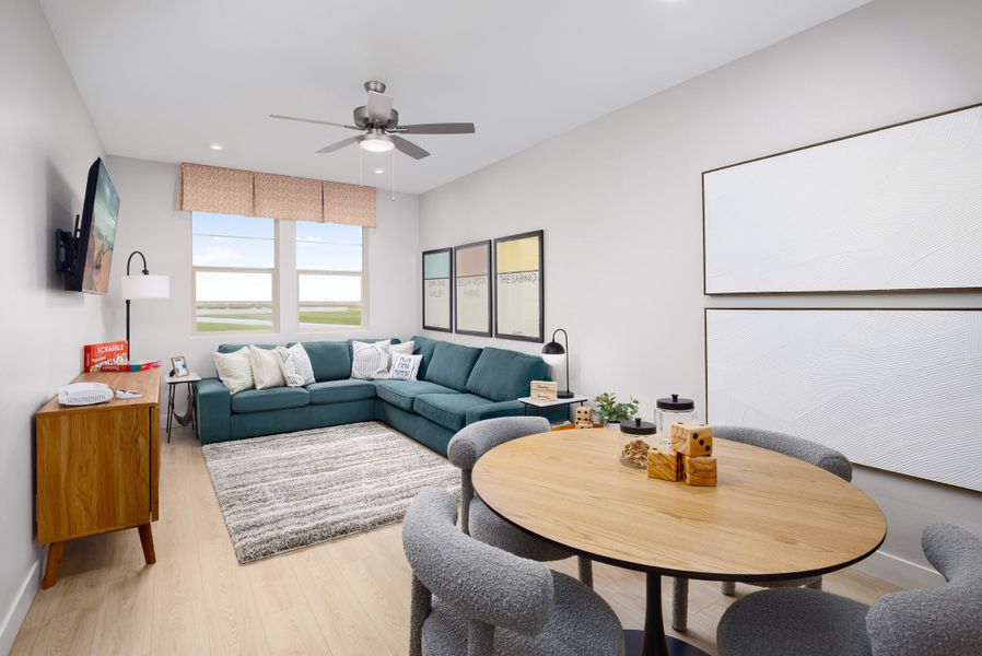Furnished interior in a model home at Willows at Bella Vista Farms in San Tan Valley (Image 9).