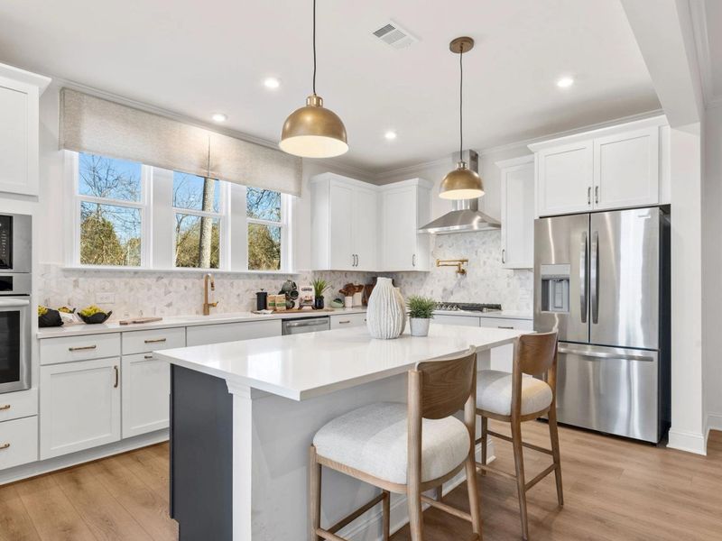Furnished interior in a model home at Fern Hollow in Buford (Image 10).