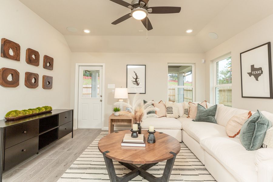 Furnished interior in a model home at Montgomery Ridge in Montgomery (Image 7).