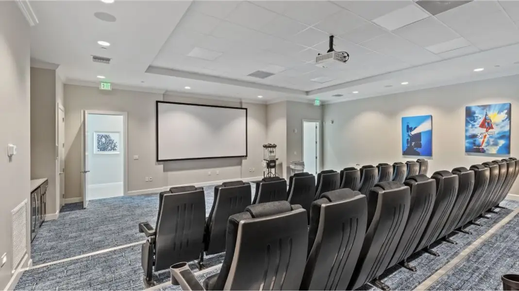 Veranda Preserve clubhouse movie theater Veranda Preserve clubhouse movie theater