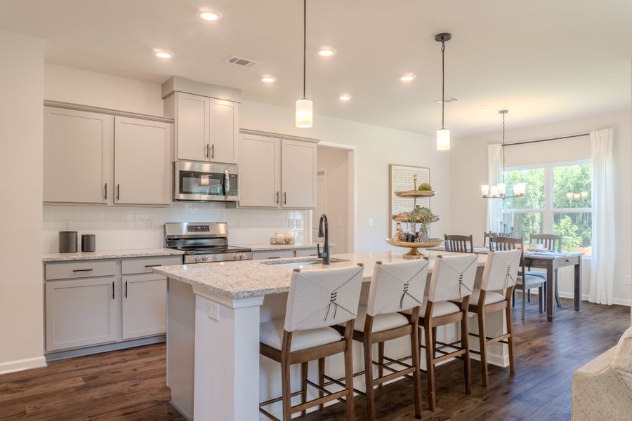 Furnished interior in a model home at Fairview Chase in Covington (Image 14).