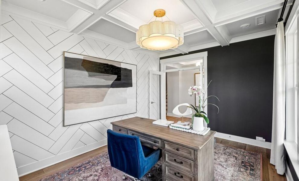 Furnished interior in a model home at High Springs in Clayton (Image 23).