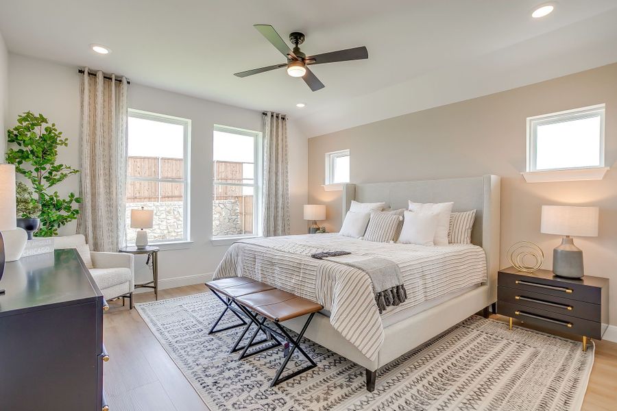 Furnished interior in a model home at Creekside in Royse City (Image 49).