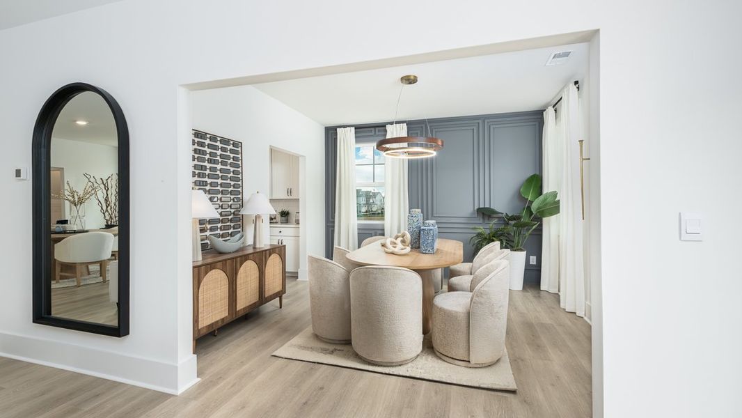 Furnished interior in a model home at The Village at Sandy Plains in Marietta (Image 14).