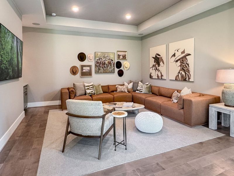 Furnished interior in a model home at Bentwood Farms in Montgomery (Image 26).