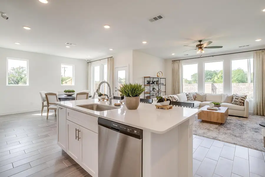 Furnished interior in a model home at Diamond Meadows in Fort Worth (Image 4).