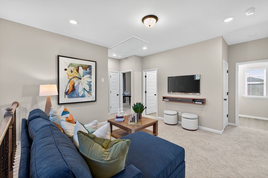 Furnished interior in a model home at Stonebridge North in Macon (Image 41).