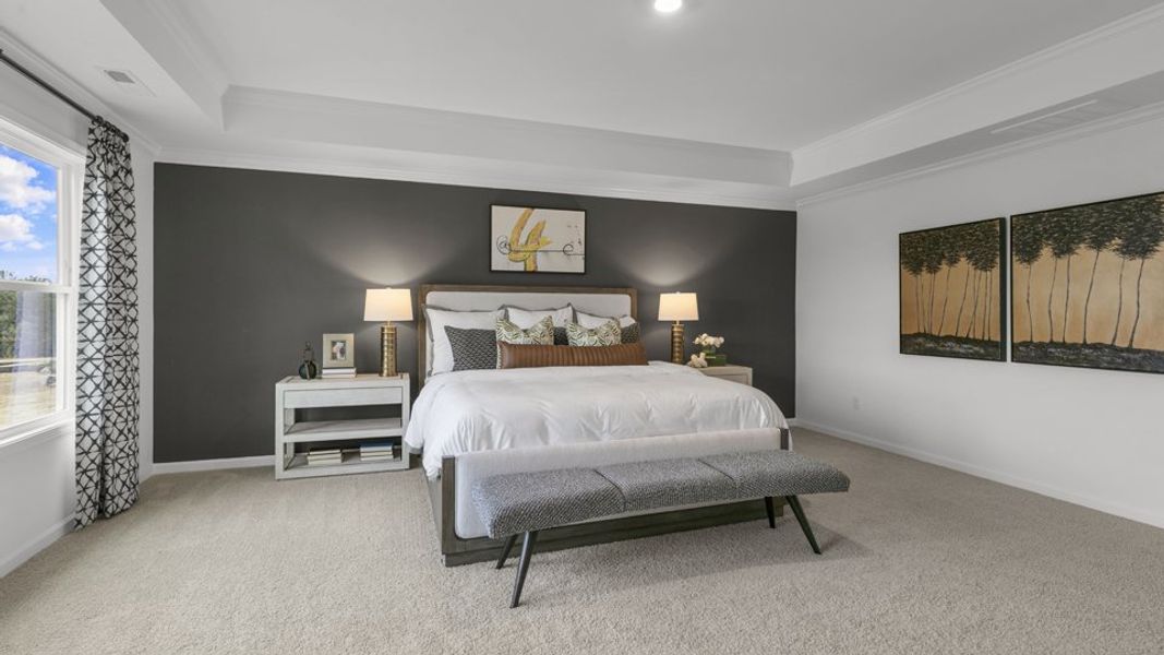 Furnished interior in a model home at Kalas Falls in Wake Forest (Image 40). Furnished interior in a model home at Kalas Falls in Wake Forest (Image 40).