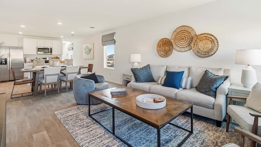 Furnished interior in a model home at Hickory Ridge in Elmendorf (Image 6).