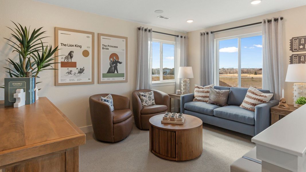 Furnished interior in a model home at Trevenna in Windsor (Image 7).