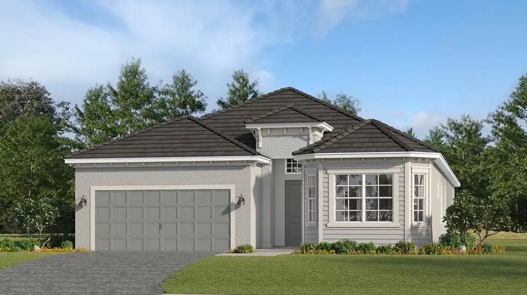 Front exterior of a home in the Stillwater at Lakewood Ranch: Executive Homes community, located in Lakewood Ranch, FL (Image 15). Front exterior of a home in the Stillwater at Lakewood Ranch: Executive Homes community, located in Lakewood Ranch, FL (Image 15).