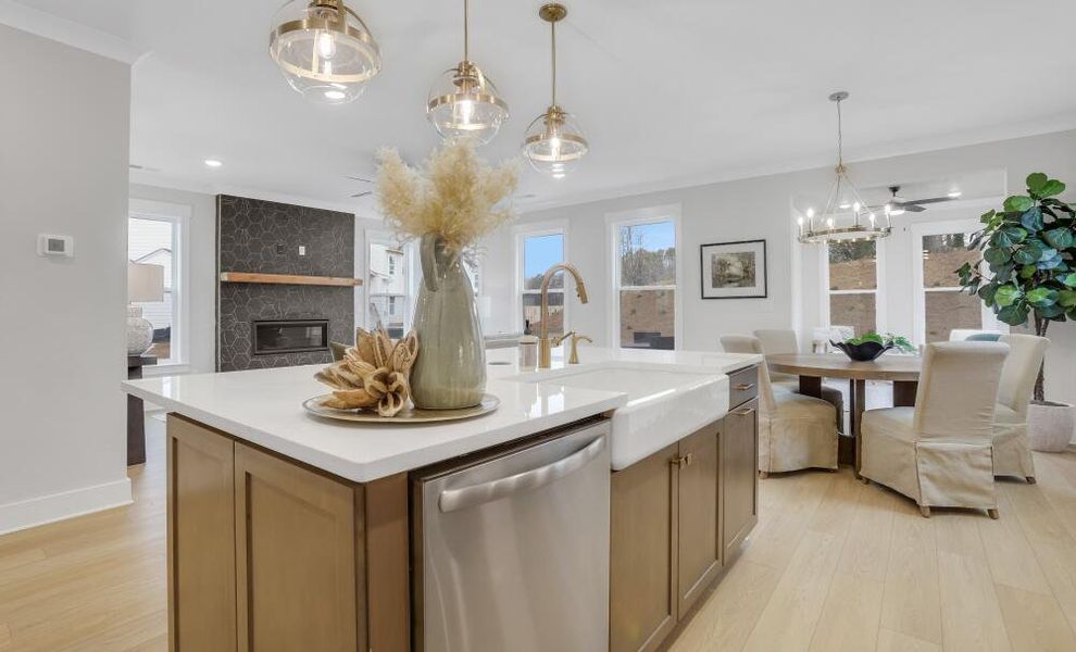 Furnished interior in a model home at Villas at Dawsonville in Dawsonville (Image 7).