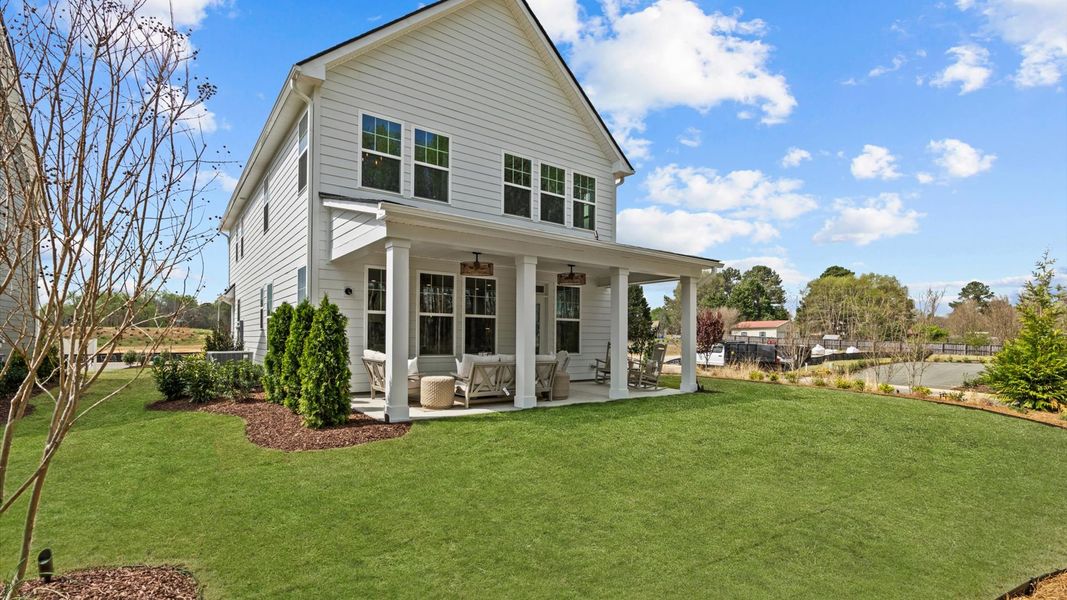 Exterior details of a home in Station Pointe Phase 2, Angier (Image 4).