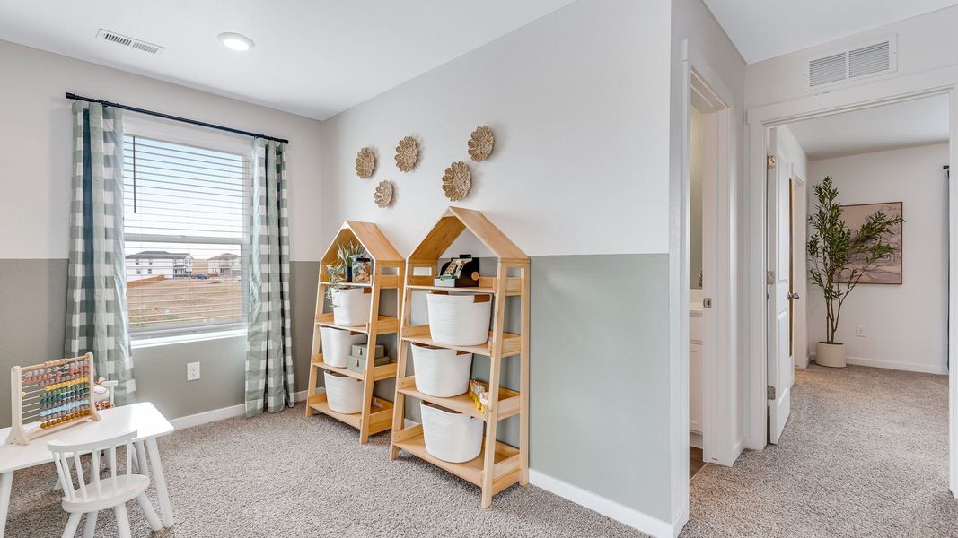 Furnished interior in a model home at The Ridge at Lorson Ranch in Colorado Springs (Image 22).