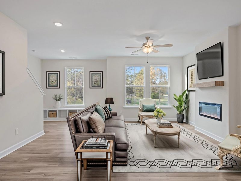 Furnished interior in a model home at Summers Walk in Davidson (Image 23).