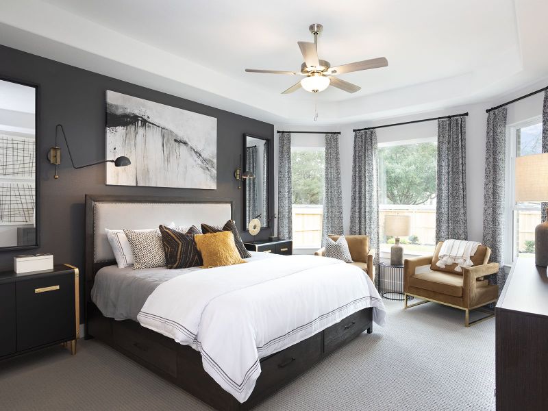 Furnished interior in a model home at Massey Oaks - Estate Series in Pearland (Image 5). Furnished interior in a model home at Massey Oaks - Estate Series in Pearland (Image 5).
