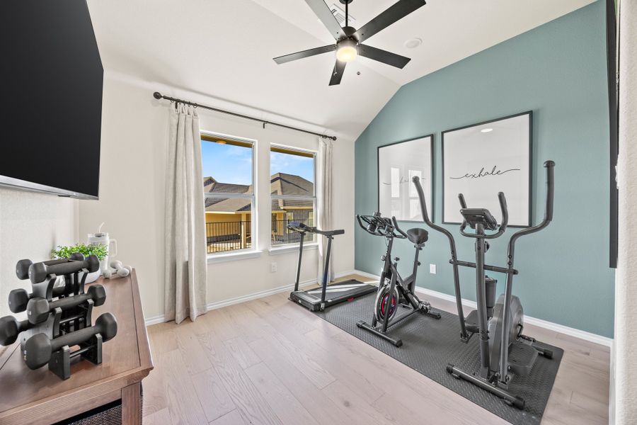 Furnished interior in a model home at Waterford Park in Weatherford (Image 35).