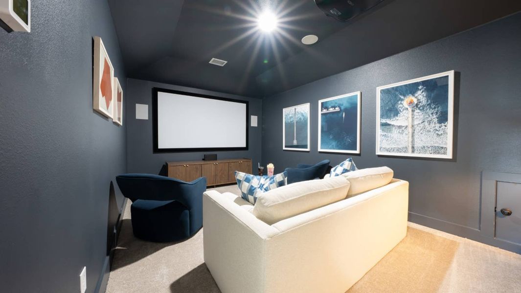 Furnished interior in a model home at Solterra in Mesquite (Image 6).