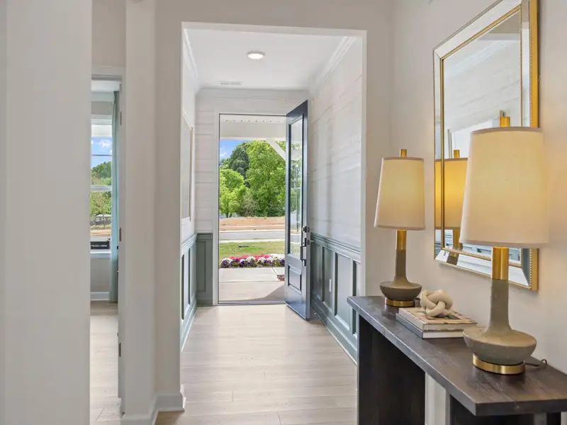 Furnished interior in a model home at Windgate in Mooresville (Image 14). Furnished interior in a model home at Windgate in Mooresville (Image 14).