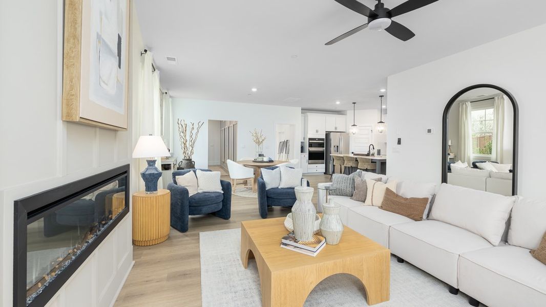 Furnished interior in a model home at The Village at Sandy Plains in Marietta (Image 11).