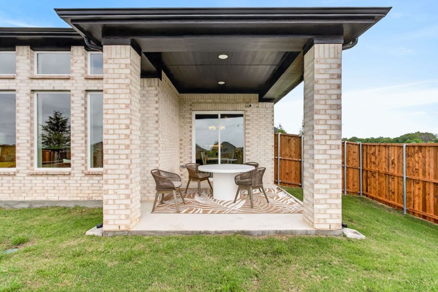 Exterior details of a home in Wildflower Ranch, Fort Worth (Image 22).