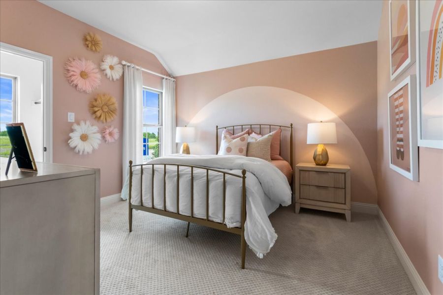 Furnished interior in a model home at River Ranch in Van Alstyne (Image 12).