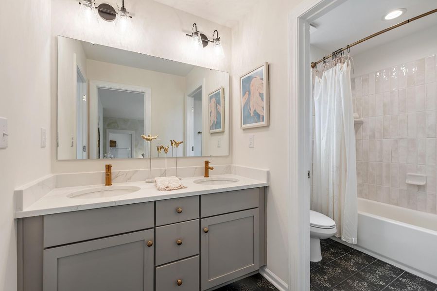 Furnished interior in a model home at Chastain in Ooltewah (Image 41).