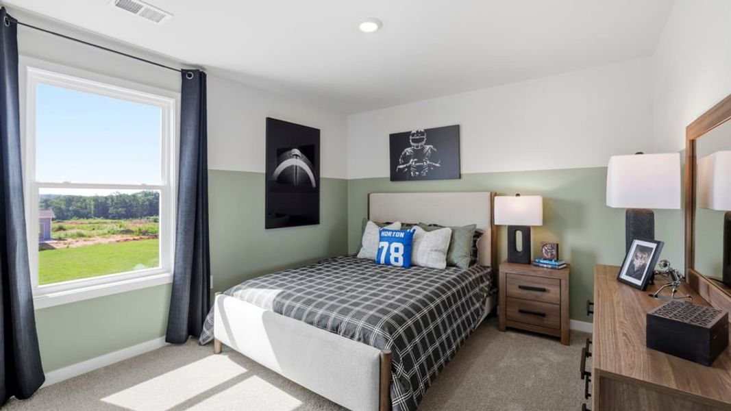 Furnished interior in a model home at Harrison Valley in Simpsonville (Image 21).