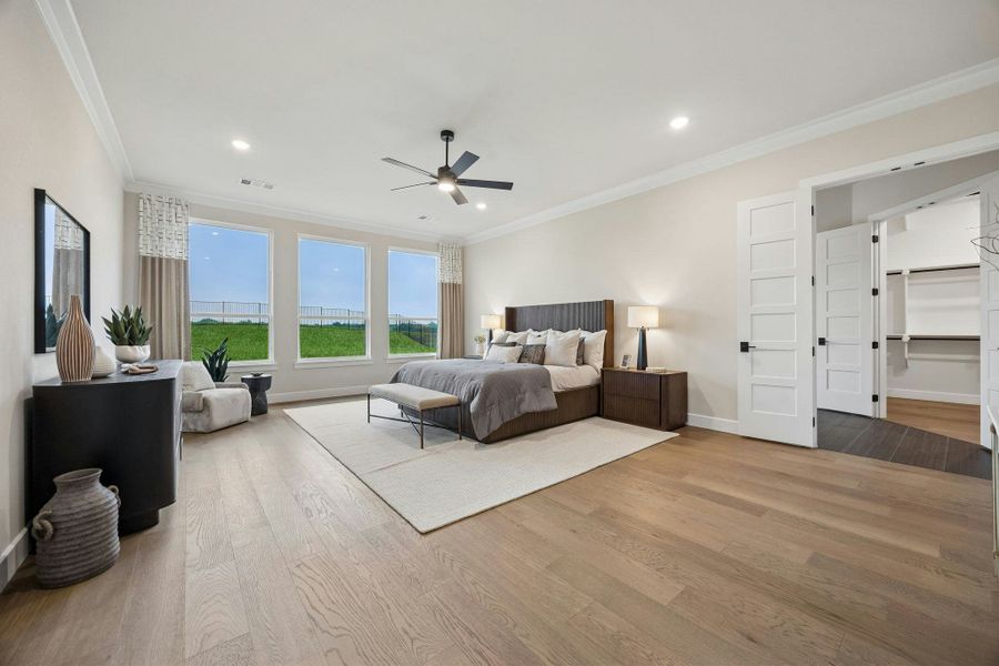 Furnished interior in a model home at Discovery Lakes in Rockwall (Image 30).