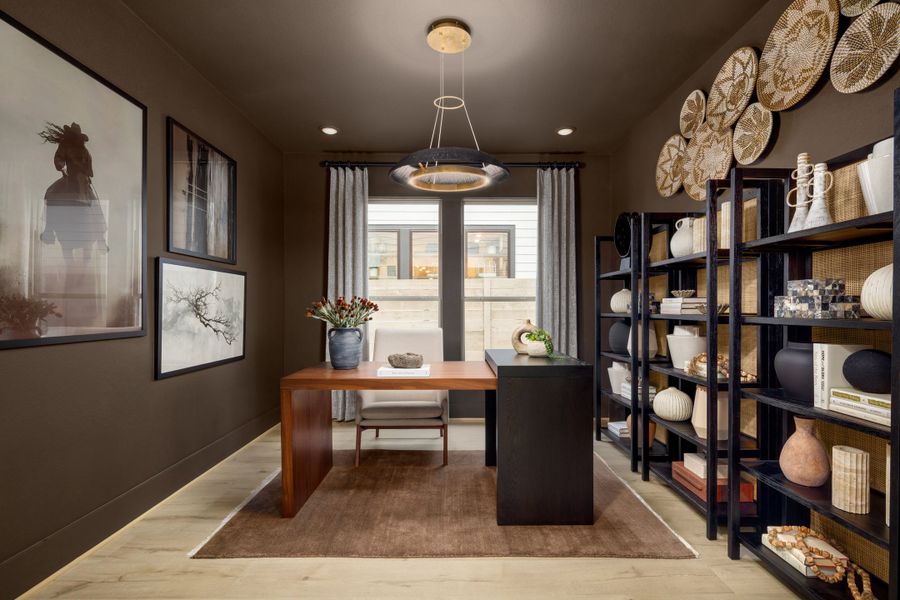Furnished interior in a model home at Two Step Farm in Montgomery (Image 14).