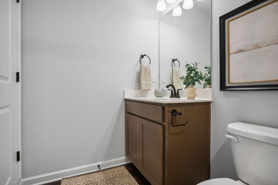 Furnished interior in a model home at Silver Leaf in Dawsonville (Image 26). Furnished interior in a model home at Silver Leaf in Dawsonville (Image 26).