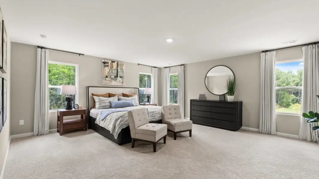 Furnished interior in a model home at Enclave at Stonewall Tell in South Fulton (Image 16).