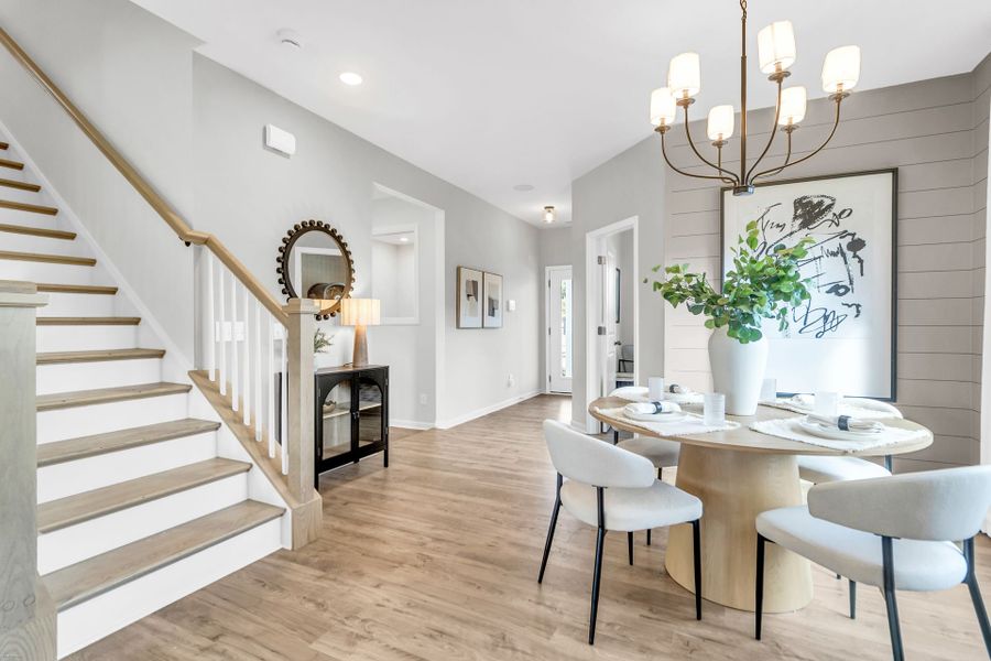 Furnished interior in a model home at Reeves Crossing in St. George (Image 6).