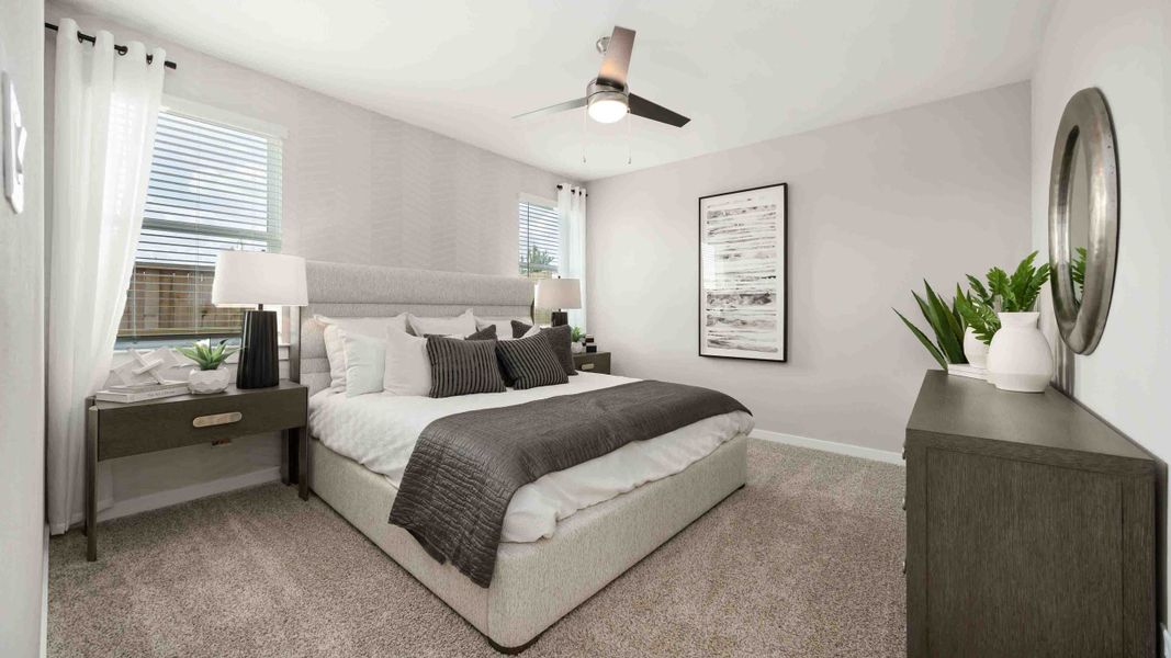 Furnished interior in a model home at Pinehaven in Houston (Image 7).