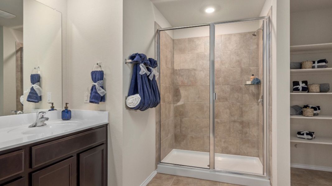 Furnished interior in a model home at Yowell Ranch in Killeen (Image 19).