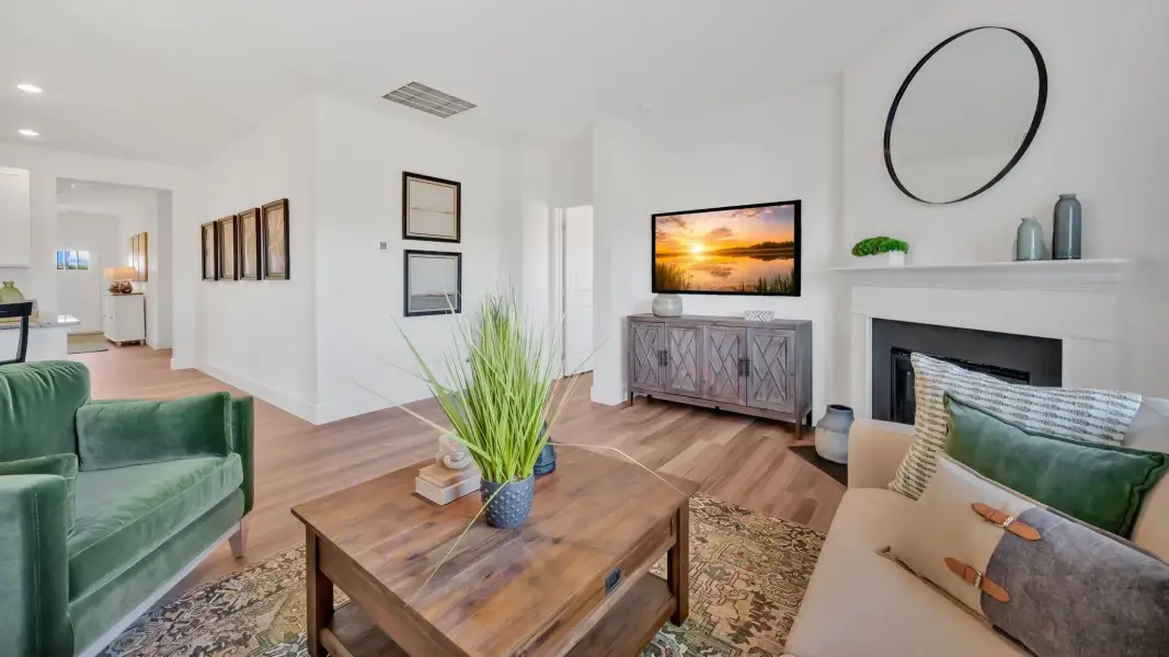 Furnished interior in a model home at Serenity Cove in Morristown (Image 12).