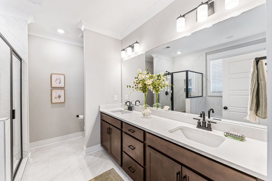 Furnished interior in a model home at The Meadows at Midway in Anderson (Image 24). Furnished interior in a model home at The Meadows at Midway in Anderson (Image 24).