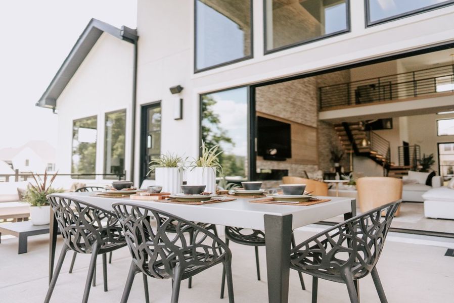 Exterior details of a home in Falls at Fox Farm, Arrington (Image 3).