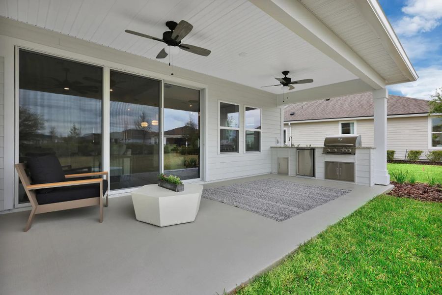 The Grayton II Outdoor Living Area