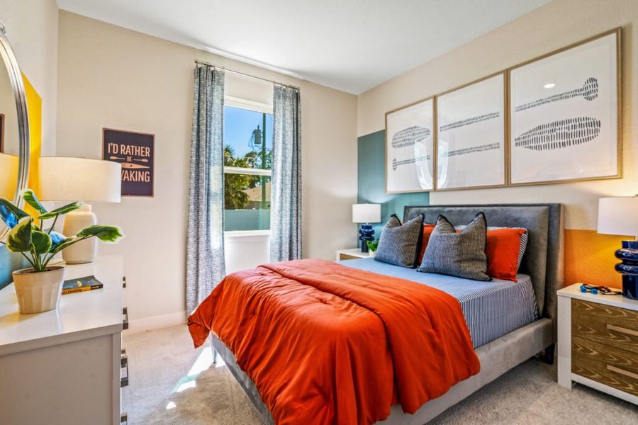 Furnished interior in a model home at North Port in North Port (Image 14).