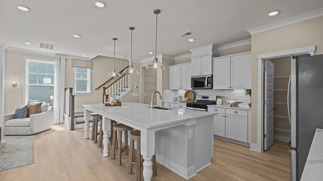Furnished interior in a model home at Provisions at Courtland in Sanford (Image 38). Furnished interior in a model home at Provisions at Courtland in Sanford (Image 38).