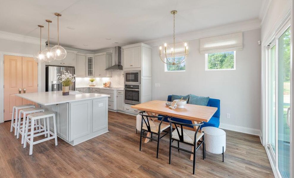 Furnished interior in a model home at Kilburne Village in Greensboro (Image 22).