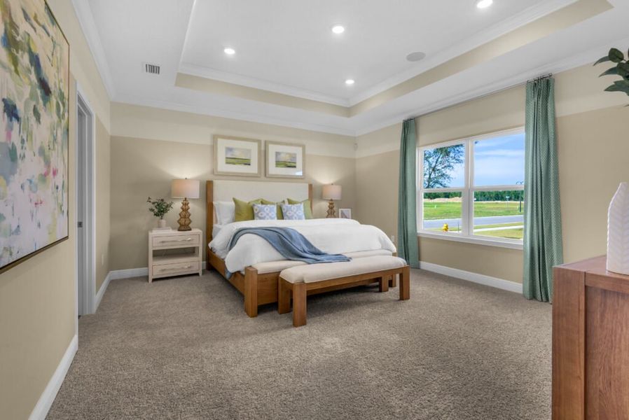Furnished interior in a model home at Natureview in Freeport (Image 7). Furnished interior in a model home at Natureview in Freeport (Image 7).