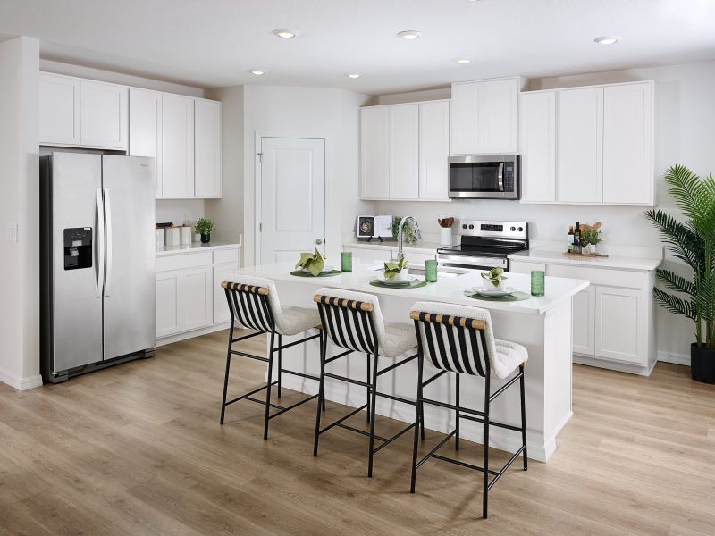 Furnished interior in a model home at Pine Ridge Meadows in Hudson (Image 2). Furnished interior in a model home at Pine Ridge Meadows in Hudson (Image 2).