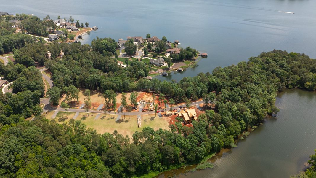 Homes under construction in the Edgewater on Lake Tillery community in Norwood, NC (Image 32).