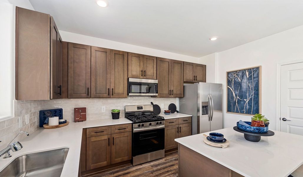 Furnished interior in a model home at Redford Estates in Tucson (Image 17).