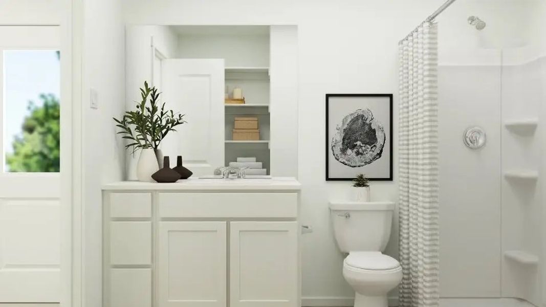 Furnished interior in a model home at Acorn: Broadview in Princeton (Image 7).