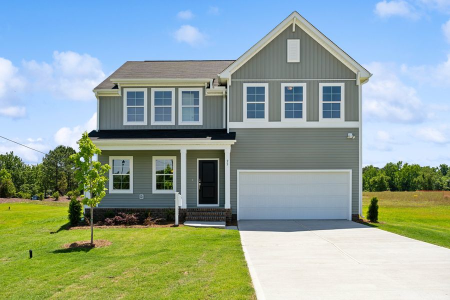 Front exterior of a home in the Langdon Preserve community, located in Angier, NC (Image 1). Front exterior of a home in the Langdon Preserve community, located in Angier, NC (Image 1).