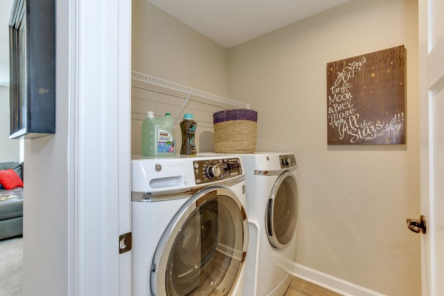 Furnished interior in a model home at Waterleigh in Moyock (Image 25).
