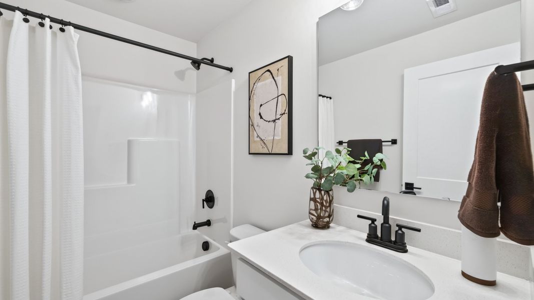 Furnished interior in a model home at Kingman Townhomes in Charlotte (Image 20).